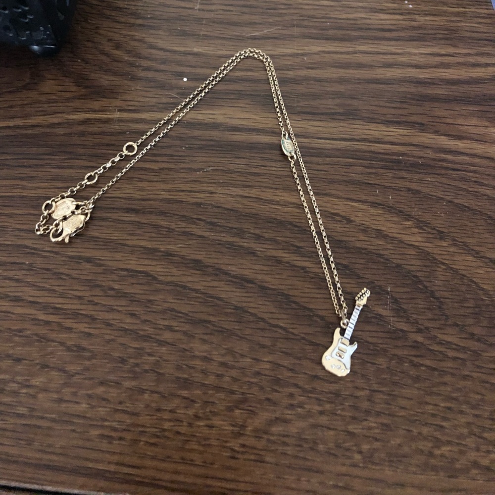 Juicy Couture Gold Guitar Necklace